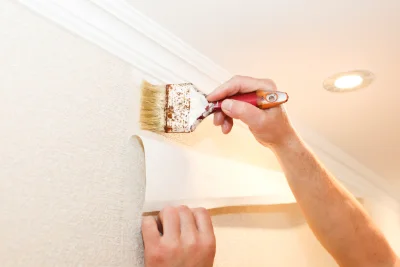Pose de papier peint à Saint-Héand — revêtements muraux et toiles de verre